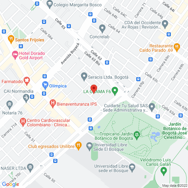 Mapa de Fuzion Systems S.A.S.