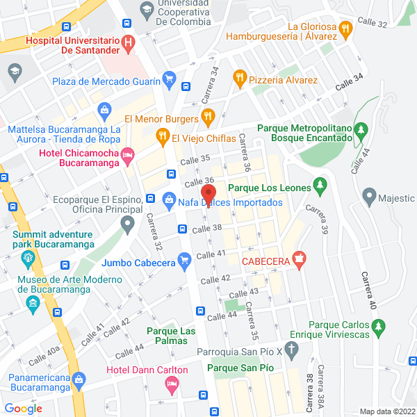 Map of Calderón García Gabriel