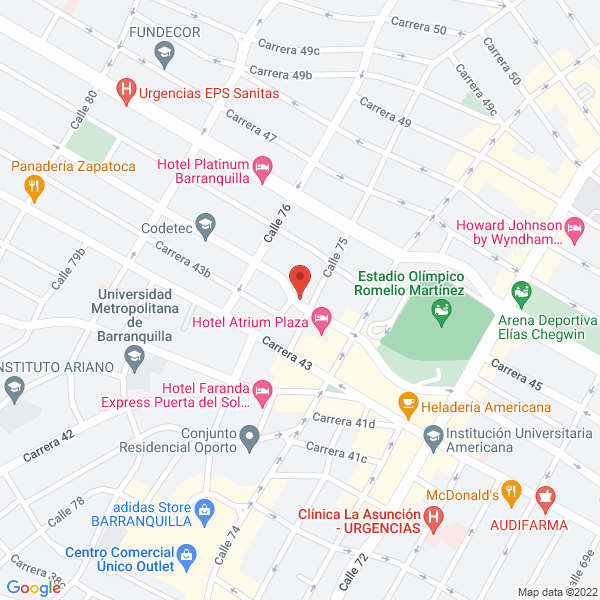 Map of Galería André