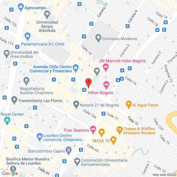 Mapa de Godoy Cordoba Bogados Ltda.