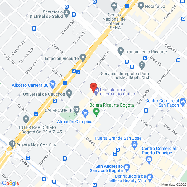 Mapa de Gpg Gerencia De Proyectos Globales S.A.S.