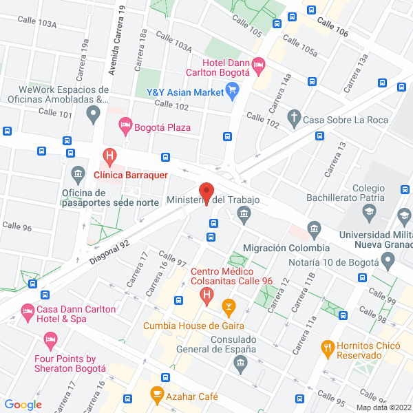 Mapa de Hair Salón Jorge Bueno