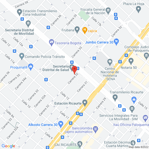 Mapa de Sede Citocentro Hospital La Victoria