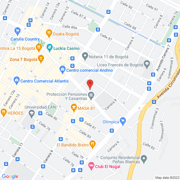 Mapa de Hotel Bioxury