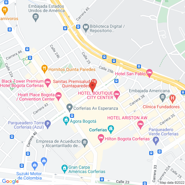 Mapa de Hotel Casa Mahanaim
