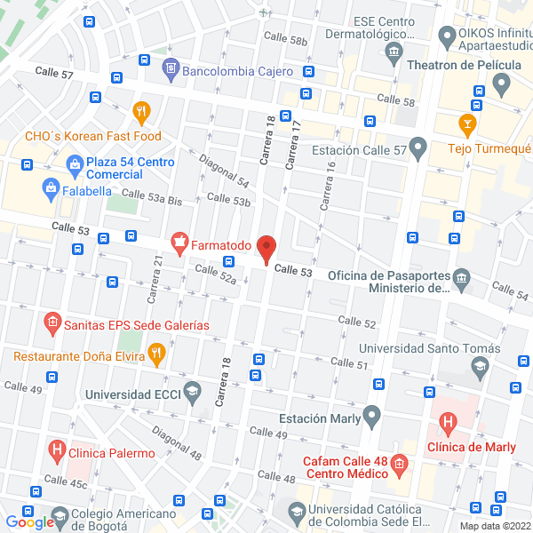 Mapa de Hotel Hosteria Los Frayles