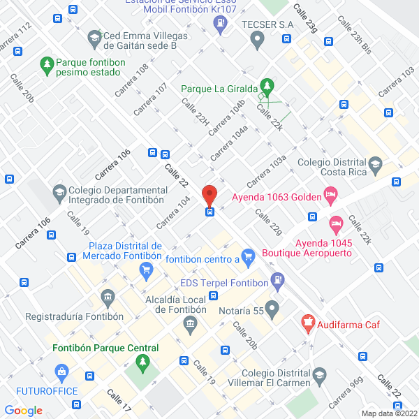 Mapa de Hotel Las Palmas L.H.C