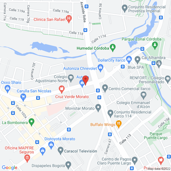 Mapa de Importadora Santo S.A.S