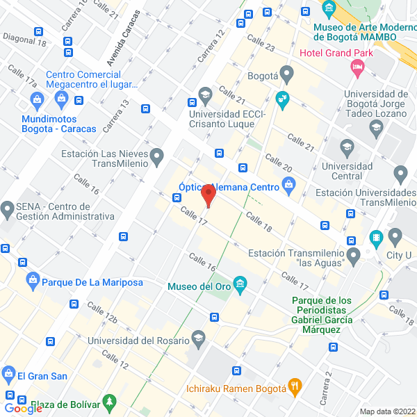Mapa de Impresores Tabora & CIA. Ltda.