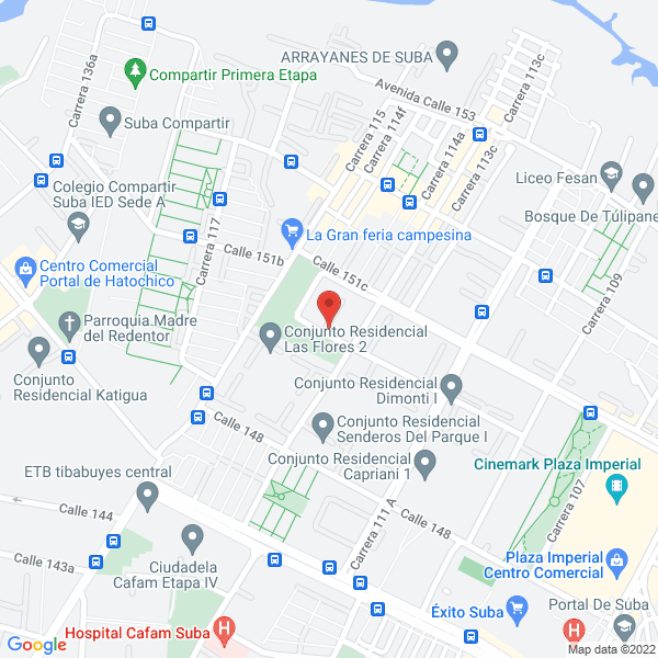 Mapa de Inmobiliaria Mediana Santos