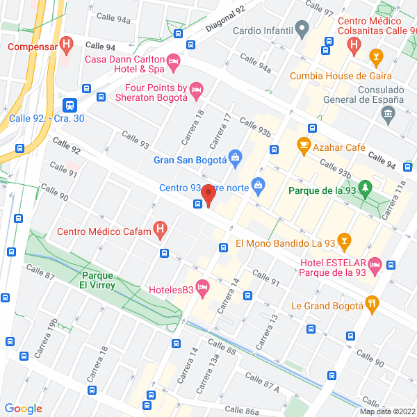 Mapa de Inmobiliaria Métrika Ltda