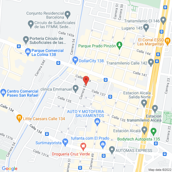 Mapa de Inmobiliaria Nieto Abello Ltda.