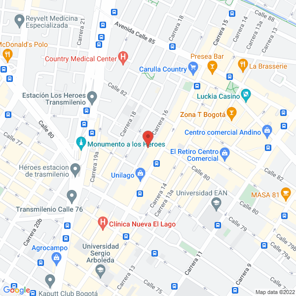 Mapa de Inmobiliaria Orozco Soler & Cia Ltda