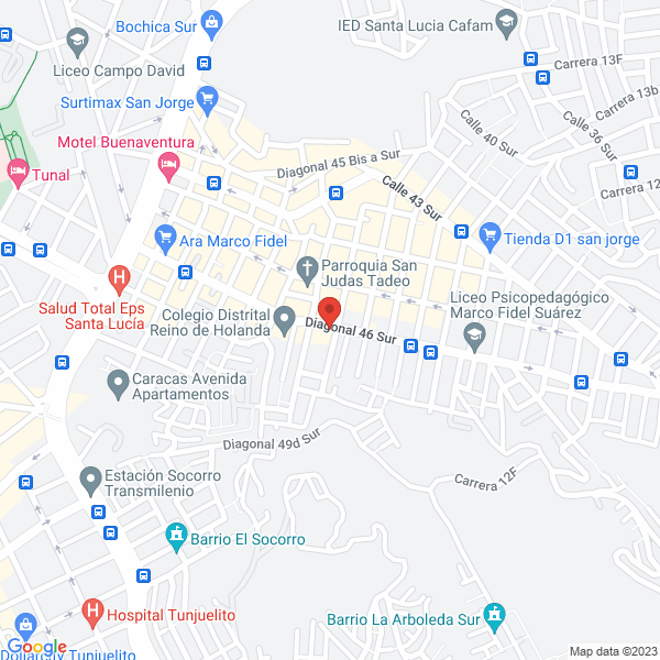 Mapa de Inst Educativa Interamericana