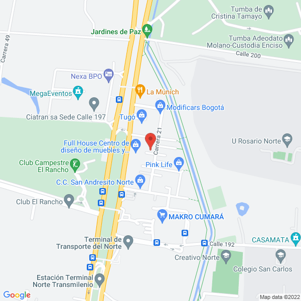 Mapa de Inversiones Camelar S.A.S.