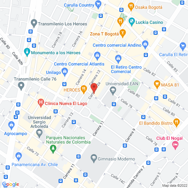 Mapa de Inversiones Rossi Idarraga Y Cía. S.A.S.
