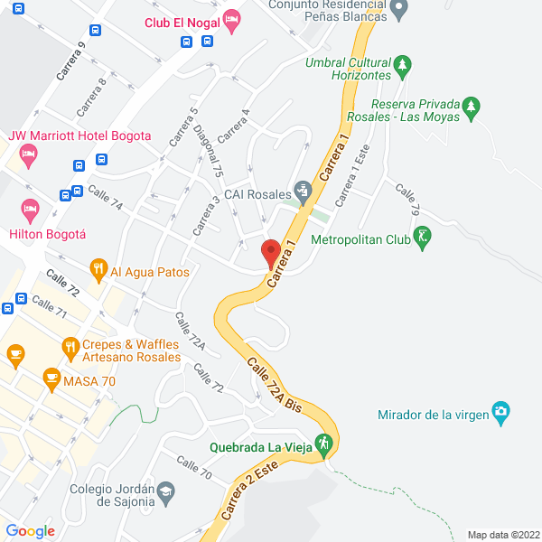 Mapa de Inversiones Y Asesorias Inv&Sap Ltda