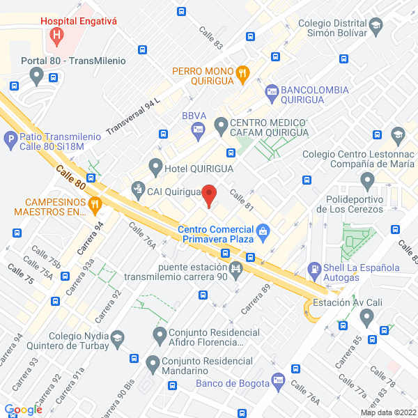 Mapa de J & S Pisos Y Acabados En Madera S.A.S.