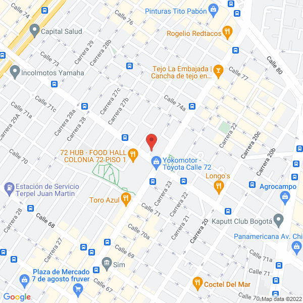 Mapa de Kat International S.A.S
