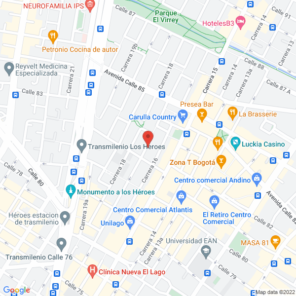 Mapa de Kiro S.A.S.