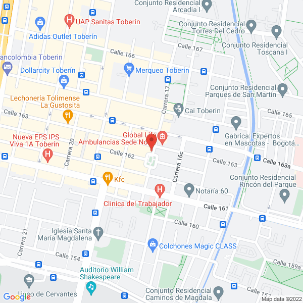 Mapa de La Numero Uno En Negocios S.A.S.
