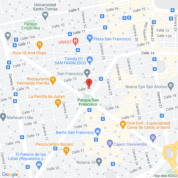 Map of Laboratorio Químico Ganacampo