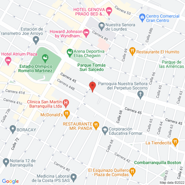 Map of Laboratorios De Análisis Adb Ltda.