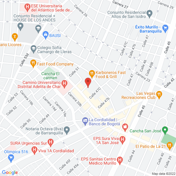 Map of Librería Servimédica