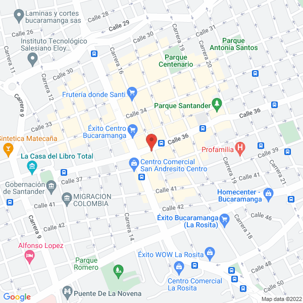 Map of Luis Eduardo Roa Valenzuela