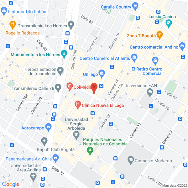 Mapa de Mac Store