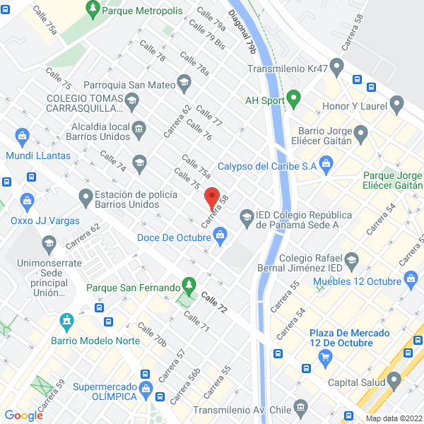 Mapa de Master Química S.A.S.