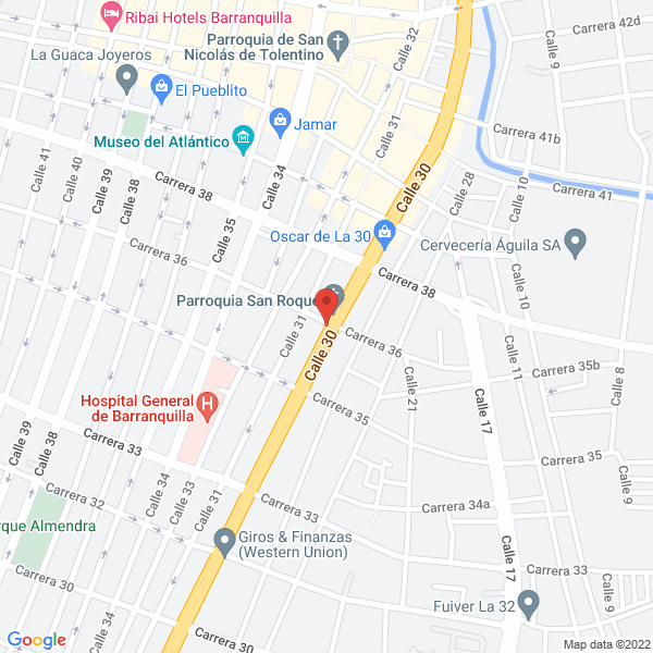 Map of Materiales Luarjo