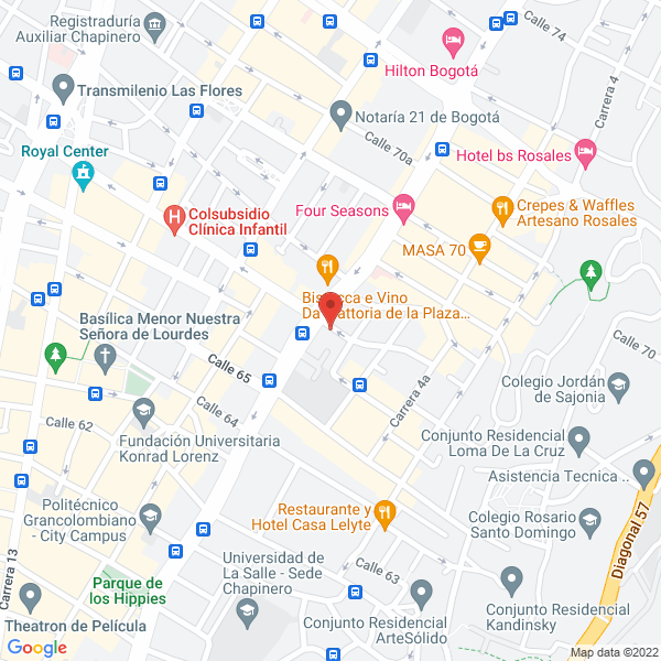 Mapa de Matisse Hotel