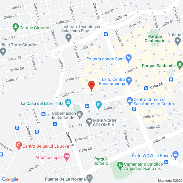 Map of Mauricio Alberto Franco Hernández