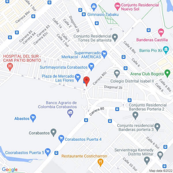 Mapa de Maxifrutas Ltda.