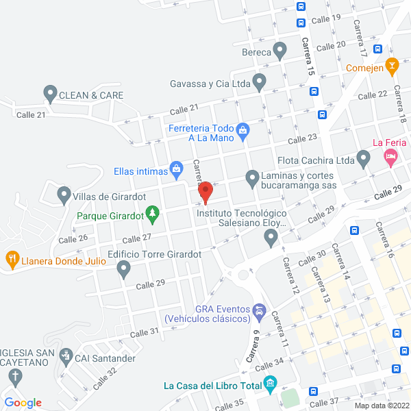 Map of Comercializadora De Acero Metalejes S.A.S.