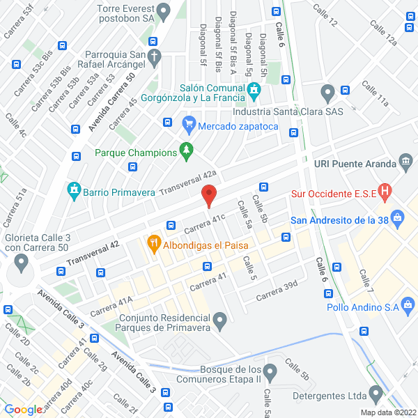 Mapa de Metales M Y A S.A.S.
