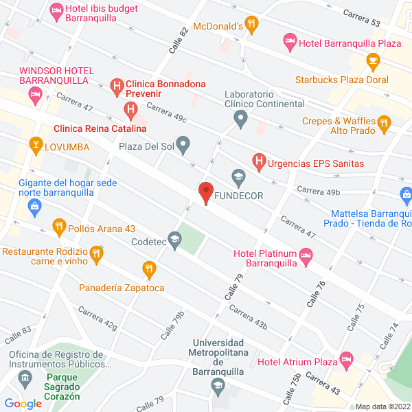 Map of Miguel A Vallejo E