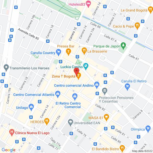 Mapa de Milagro Food Services S.A.S.