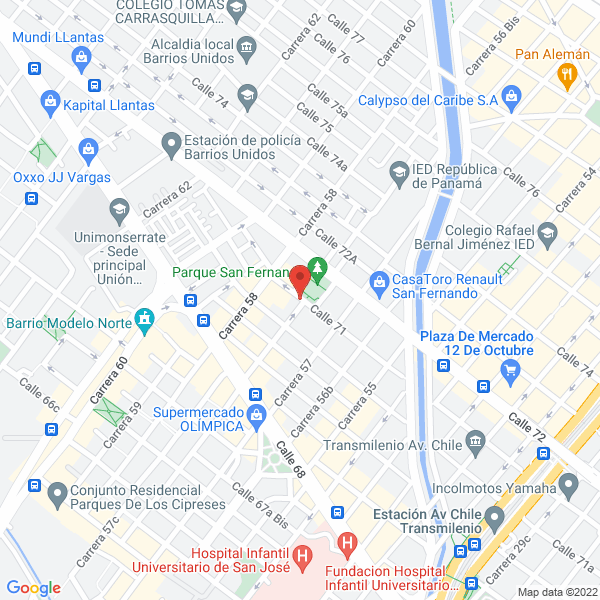 Mapa de Millenium Asesores De Seguros Ltda