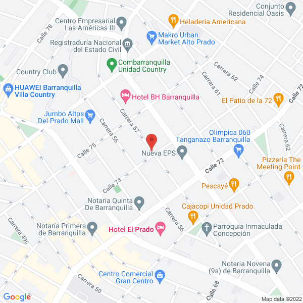 Map of Gloria Rubio Minerva Antonia
