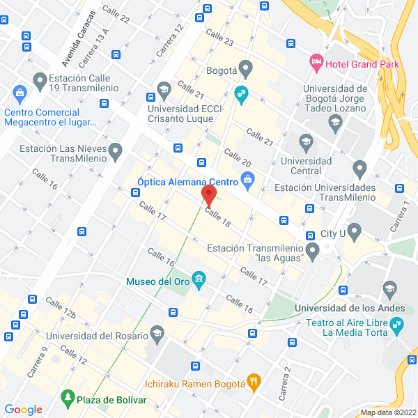 Mapa de Manrique Saavedra Botia Abogados