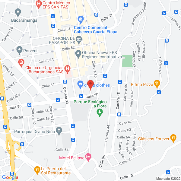 Map of Modas Ranova