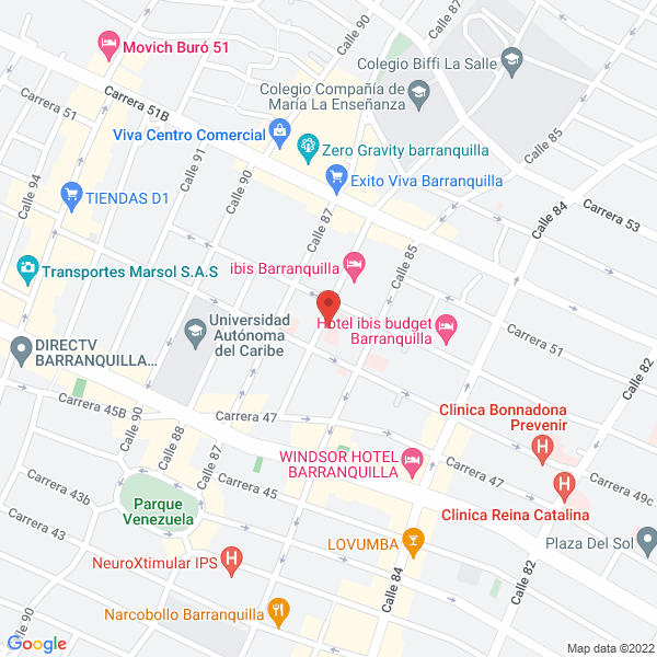 Map of Centro Integral De Medicina Especializada S.A.S