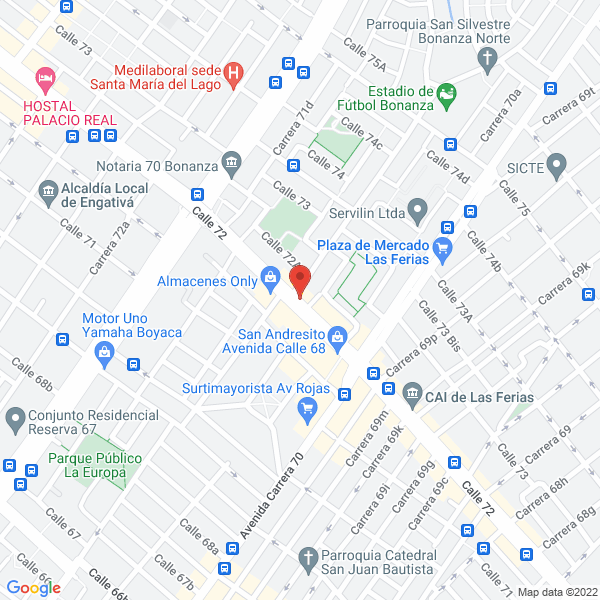 Mapa de Tienda Musical Frangaly