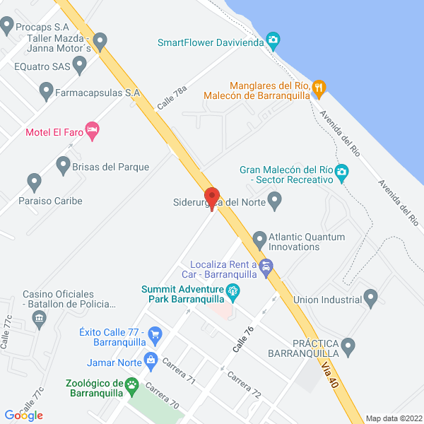 Map of Tienda Nacional Colombiana Y Cía. Ltda.