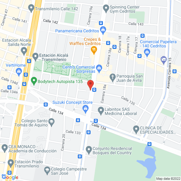 Mapa de Toffy Caffe