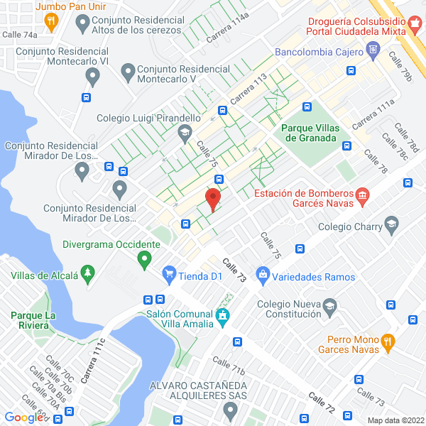 Mapa de Transportes Reyes Acevedo S.A.S.
