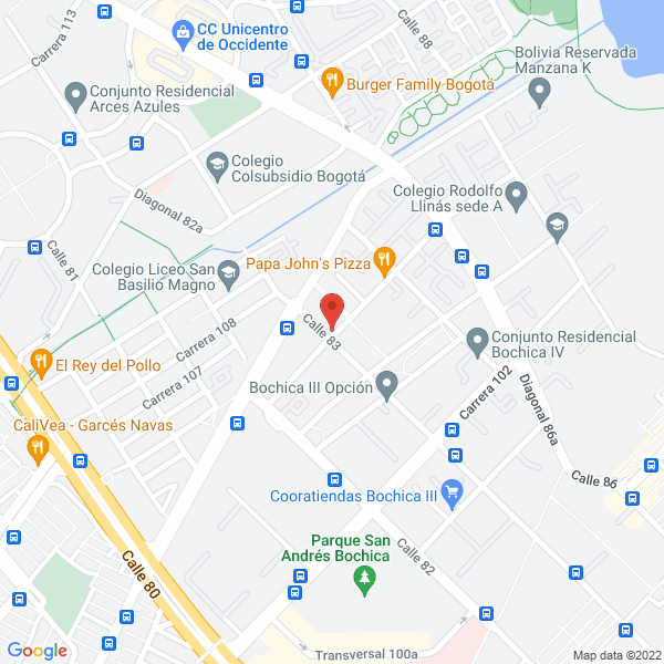 Mapa de Tranvía.