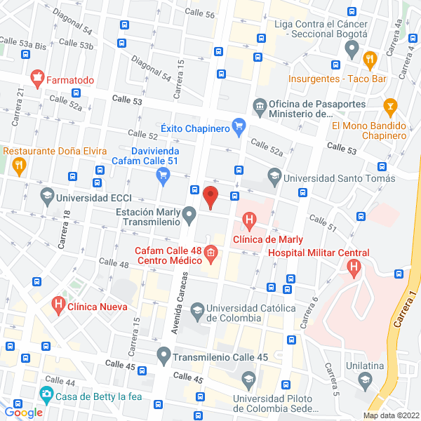 Mapa de Tropical Ingeniería Y Consultoria Ltda